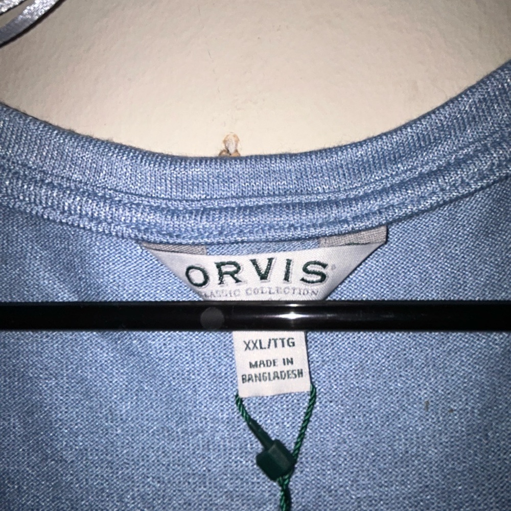 Blue V-Neck Tunic - Picture 2 of 4